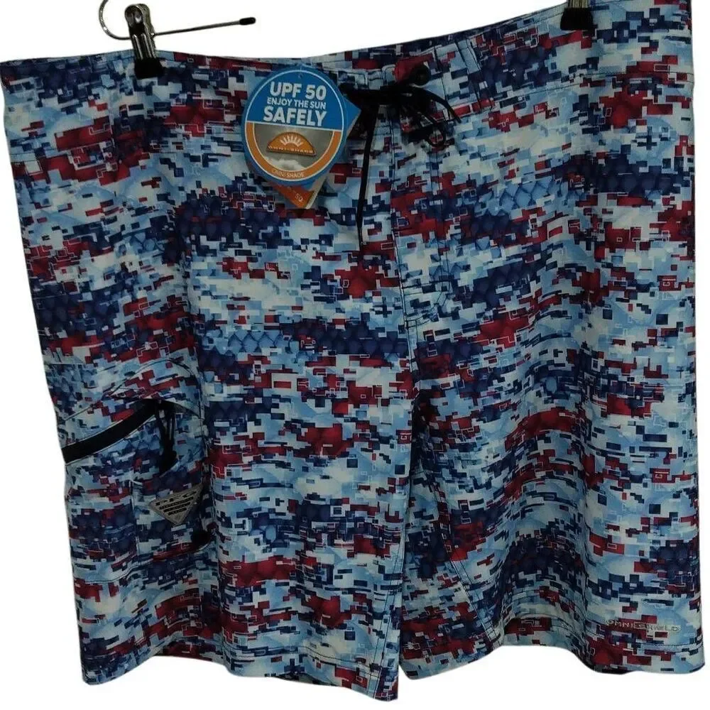 Columbia PFG Offshore Board Shorts NWT XXL UPF-50 OMNI-Shade